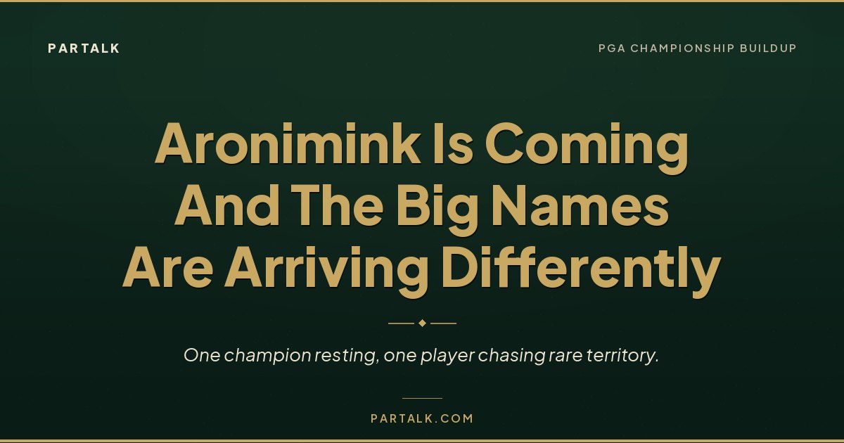 Aronimink Is Coming And The Big Names Are Arriving Very Differently